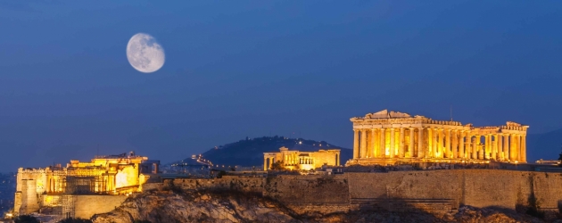 Atenas à noite